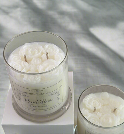 Floral Bloom Soy Blend Candle - 9oz.