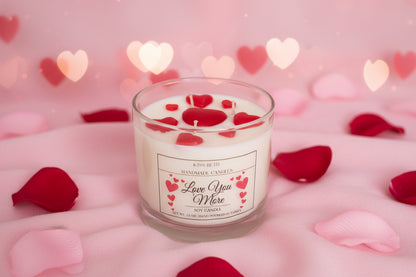 “Love You More” Valentine’s Candle