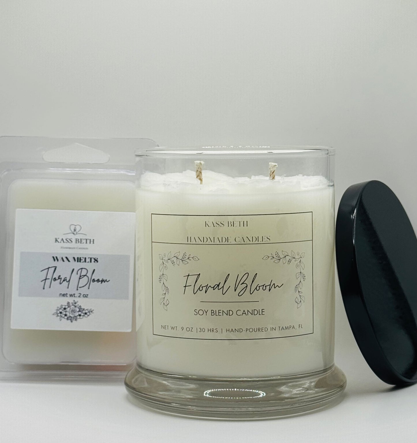 Floral Bloom Soy Blend Candle - 9oz.